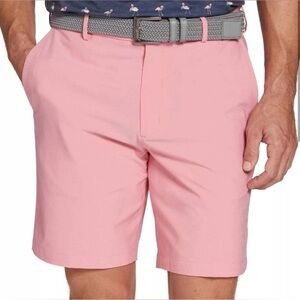 NWT Men's Walter Hagen 9" P11 Micro Lines Golf Shorts Brilliant Pink Size 38